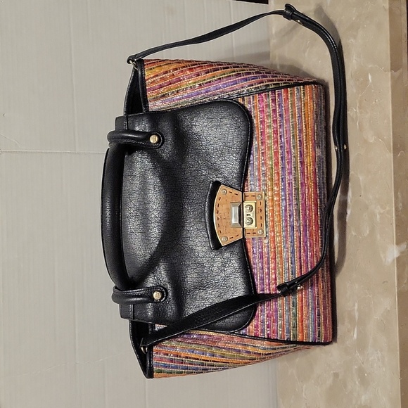 henri bendel Handbags - Henri Bendel leather & weaver large bag